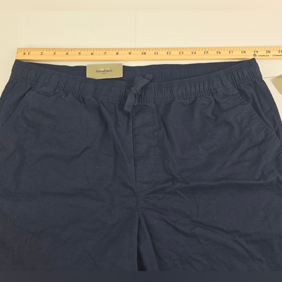 Goodfellow & Co Navy Blue Drawstring Shorts Size Large NWT BO-2788 - Picture 3 of 11